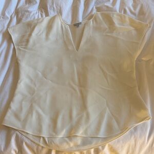 Jigsaw Cream V-Neck Blouse